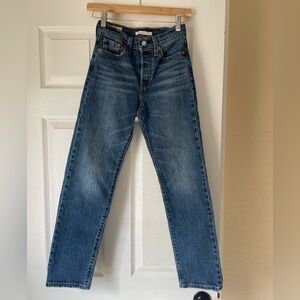 Levi's Blue Straight Leg Women's Jeans